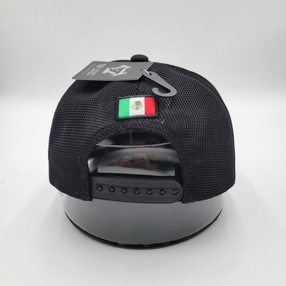 Top Level Hat Cap Snap Back Mesh Embroidered Mexico Flag Eagle Trucker Mens - Picture 3 of 8